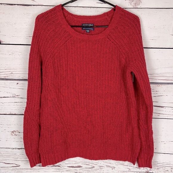 American Eagle Red Soft Knitted Sweater - Picture 2 of 5